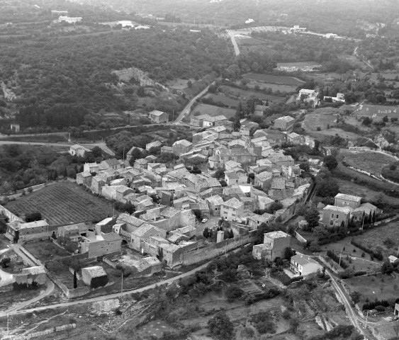 Vue aérienne du village.