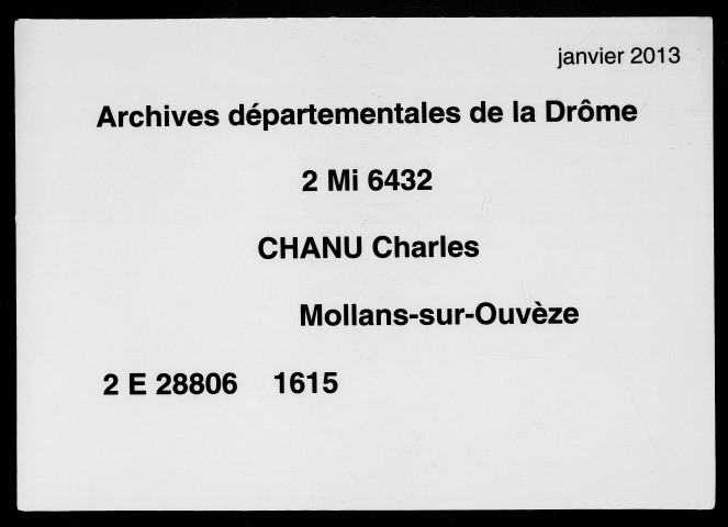 1er janvier-9 octobre 1615