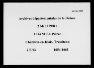 4 janvier 1654-10 novembre 1661