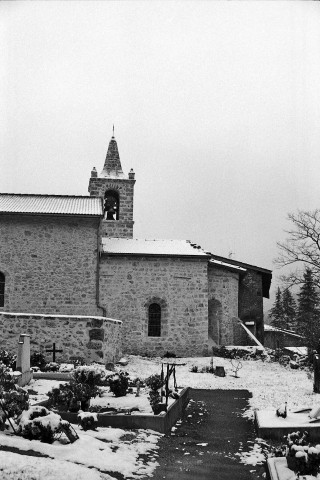 Bouvante.- Le chevet de l'église Saint-Pierre de Bouvante-le-Haut.