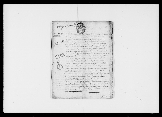 29 septembre 1761-7 mai 1764