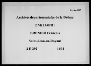 Notes étendues (1604).