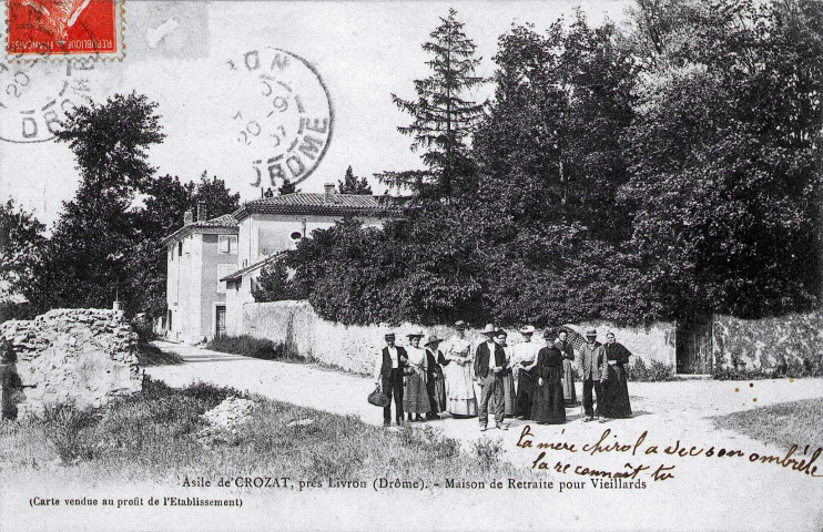 Maison de retraite Cauzid rue du Perrier, quartier de Crozat.