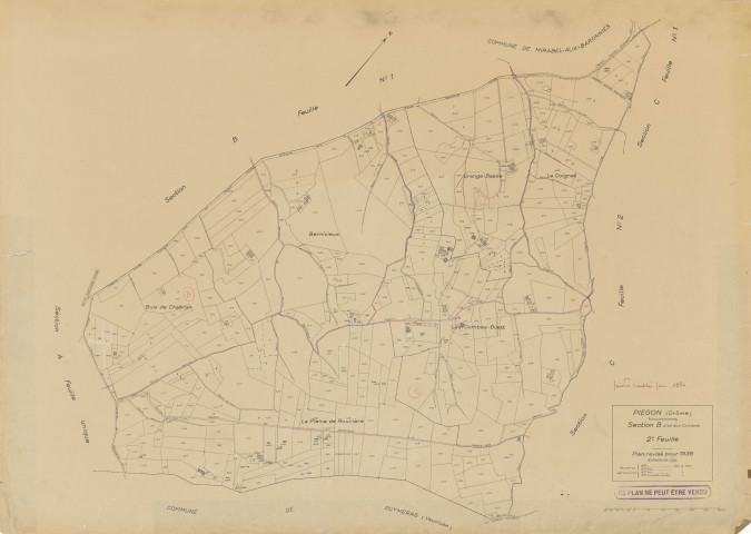 B2, Les Combes. 1938-1984.
