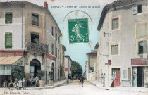 L'actuelle rue de la Faurie vue de l'avenue de la République.