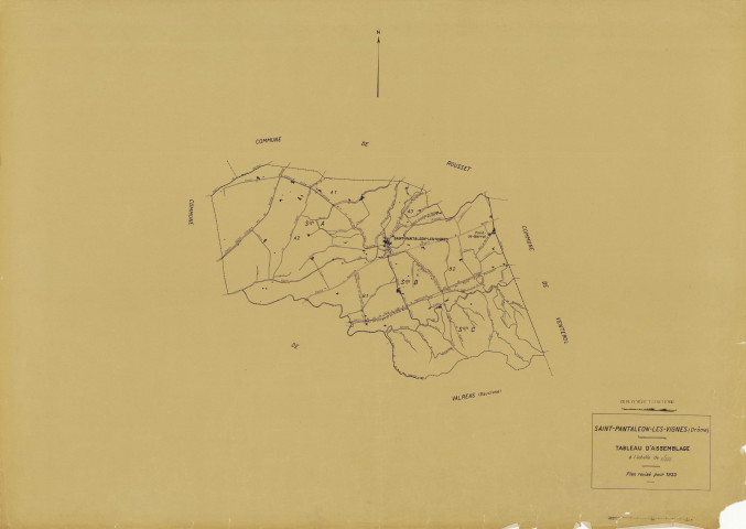 Tableau d'assemblage. 1933.