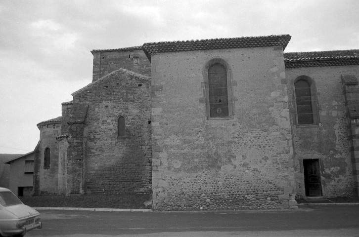 Anneyron. - Façade nord du transept de l'église Notre-Dame.