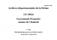 19 mai 1671-7 octobre 1672