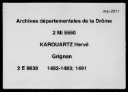 27 mars 1482-15 janvier 1491