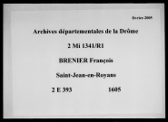 Notes étendues (1605).