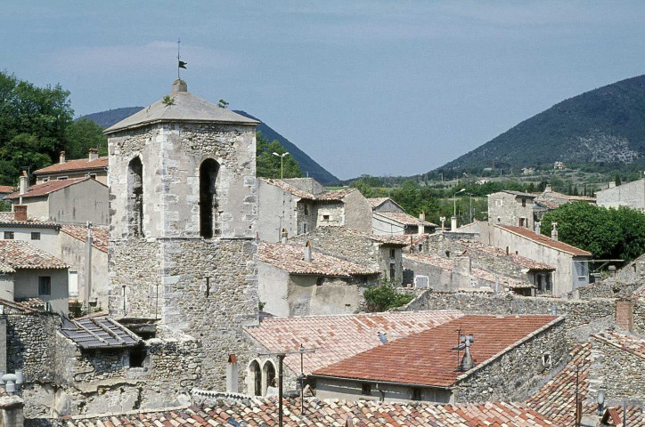 Dieulefit.- Clocher de l'église Saint-Pierre.