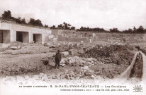 Les carrières (1878-1914) de pierre de taille.