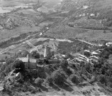 Vue aérienne du village.