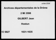 23 janvier 1631-15 décembre 1635