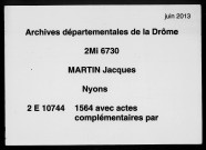 1er février-3 avril 1564