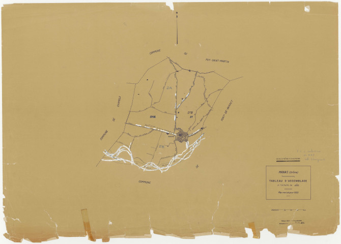 Tableau d'assemblage. 1974.