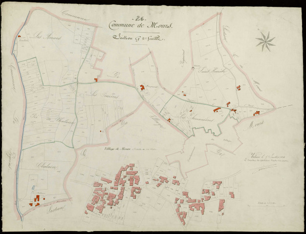 Section G2, Mours. Village (agrandissement).