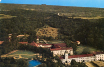 Vue aérienne de l'abbaye.