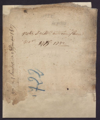 5 septembre 1721-4 août 1722