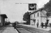 Étoile-sur-Rhône.- Le personnel de la gare sur les quais.