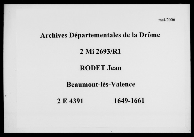 1er avril 1649-19 juillet 1661