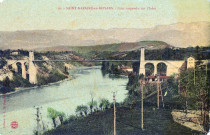 Pont suspendu sur l'Isère.