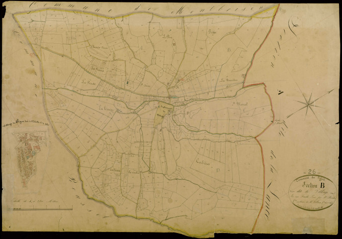Section B, Village (le). Village (agrandissement).