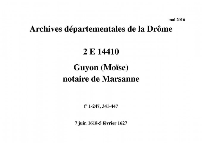 7 juin 1618-5 février 1627