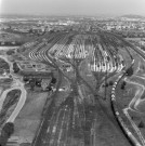 Vue aérienne de la gare de triage.