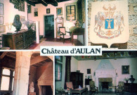 Quatre vues de l'intérieur du château.