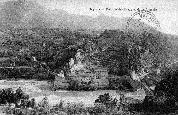 Le quartier des Rieux, de la Citadelle et l'Eygues.