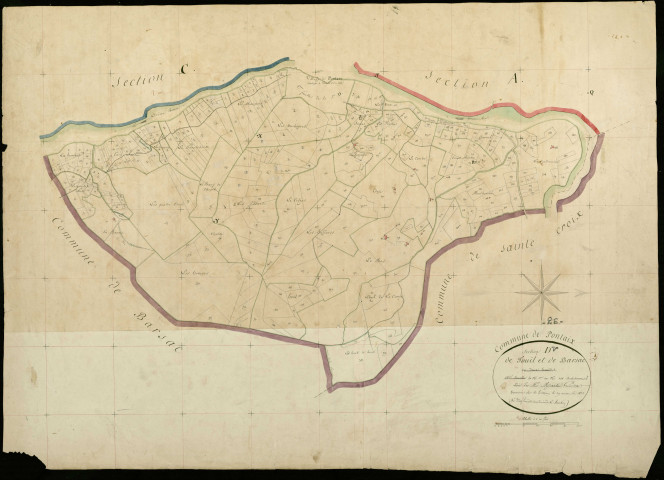 Section D, Touil et Barsac. Village (agrandissement sur A, C, D développement).