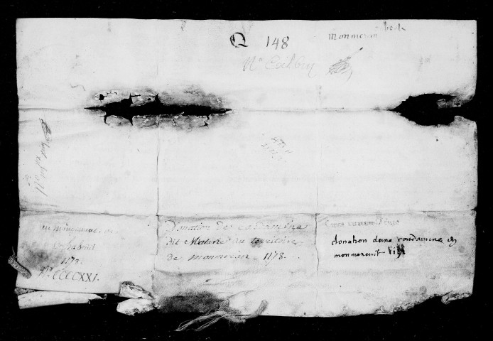 Donation par Timiana, femme de Jarenton de Trièves.