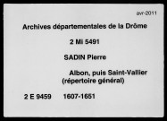 Répertoire général (6 juin 1607-18 novembre 1651).