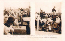 Bénédiction de la première pierre de l'église du Sacré Cœur le 20 mai 1934 par Monseigneur Pic. Discours du chanoine Thellier de Poncheville.