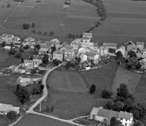 Vue aérienne du village.