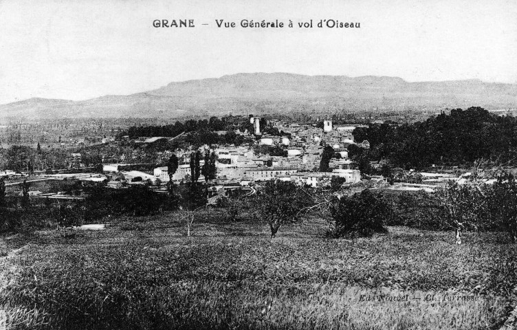 Grâne.- Vue général du village.