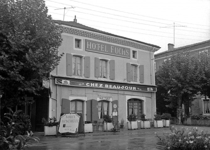 Livron-sur-Drôme. - L'hôtel restaurant Beaujour.