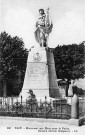 Le monument aux morts de la guerre 1914-1918 du sculpteur Gaston Dintrat.