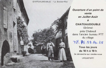 Châteaudouble.- Carte publicitaire de la carte du Midi, E. Roqueplan - 6, chemin de la Haute-Bédoule - 13240 Septemes-les-Vallons.