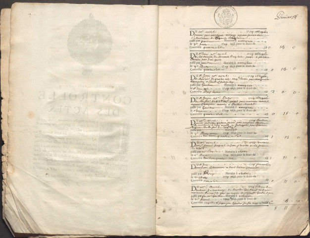 10 avril 1714-15 septembre 1716