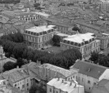 Vue aérienne de l'hôtel de ville.