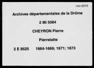 3 janvier 1664-25 janvier 1666