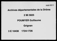 24 janvier 1724-10 septembre 1726