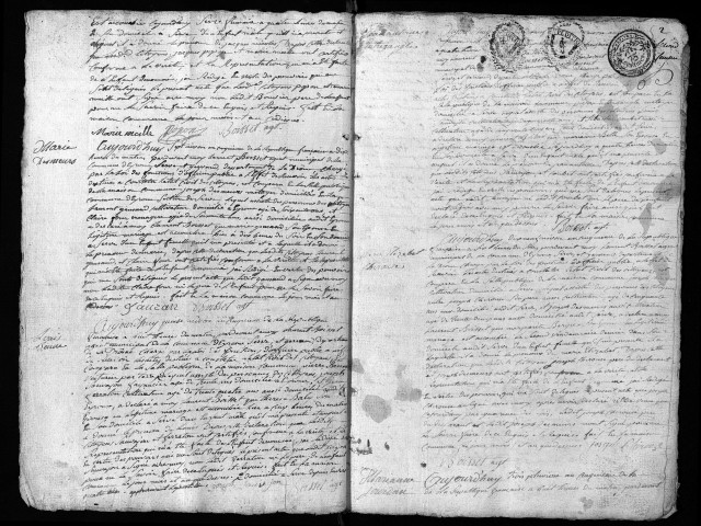 Naissances (an V-an VIII).