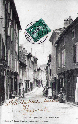 L'actuelle rue du Bourg.