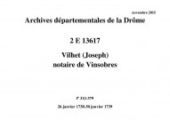 26 janvier 1738-30 janvier 1739
