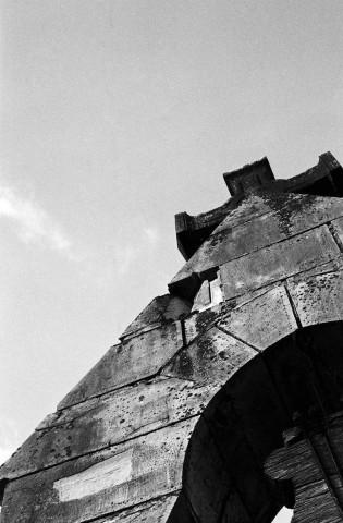 Lachau.- Détail du clocheton de la chapelle Notre-Dame de Calma.