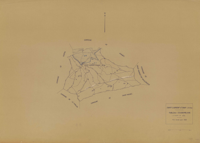 Tableau d'assemblage. 1933.