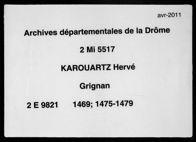 24 février 1469-25 janvier 1479